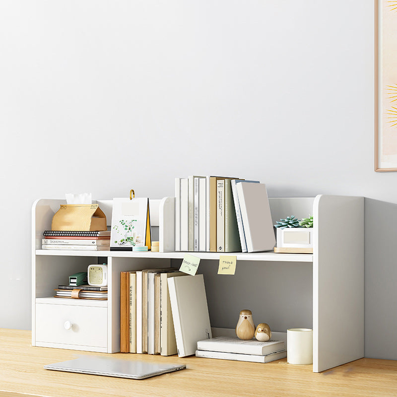 Contemporary Wooden Bookcase Open Storage Bookshelf with Shelves