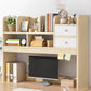Contemporary Wooden Bookcase Open Storage Bookshelf with Shelves