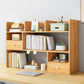 Contemporary Wooden Bookcase Open Storage Bookshelf with Shelves