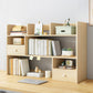 Contemporary Wooden Bookcase Open Storage Bookshelf with Shelves
