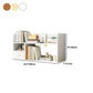 Contemporary Wooden Bookcase Open Storage Bookshelf with Shelves
