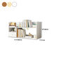 Contemporary Wooden Bookcase Open Storage Bookshelf with Shelves
