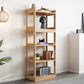 Modem Solid Wood Bookshelf Etagere Bookshelf 62.2" H X 11" W with Rectangular Shelves