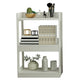 Modem Solid Wood Bookshelf Etagere Bookshelf 62.2" H X 11" W with Rectangular Shelves