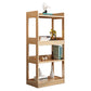 Modem Solid Wood Bookshelf Etagere Bookshelf 62.2" H X 11" W with Rectangular Shelves