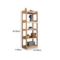Modem Solid Wood Bookshelf Etagere Bookshelf 62.2" H X 11" W with Rectangular Shelves