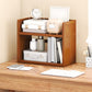 Standard Contemporary Shelf Bookcase Bamboo Open Bookcase for Office