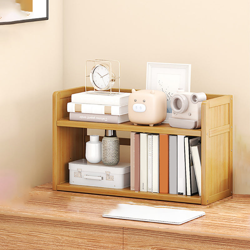 Standard Contemporary Shelf Bookcase Bamboo Open Bookcase for Office