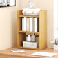 Standard Contemporary Shelf Bookcase Bamboo Open Bookcase for Office