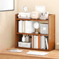 Standard Contemporary Shelf Bookcase Bamboo Open Bookcase for Office
