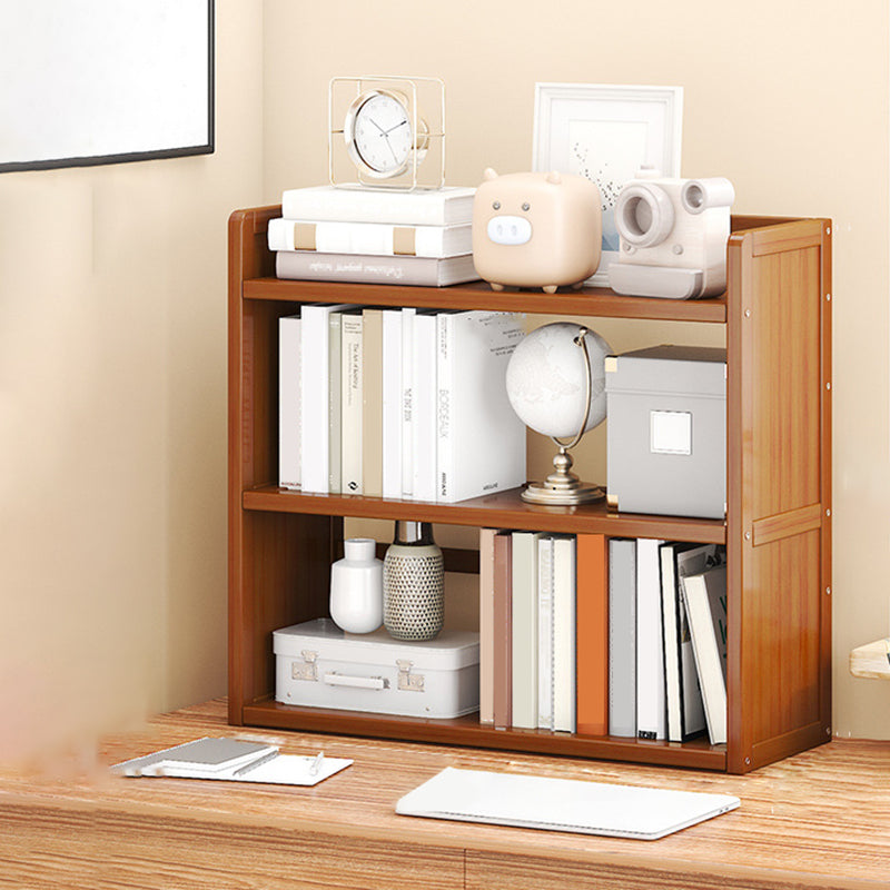 Standard Contemporary Shelf Bookcase Bamboo Open Bookcase for Office
