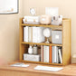 Standard Contemporary Shelf Bookcase Bamboo Open Bookcase for Office