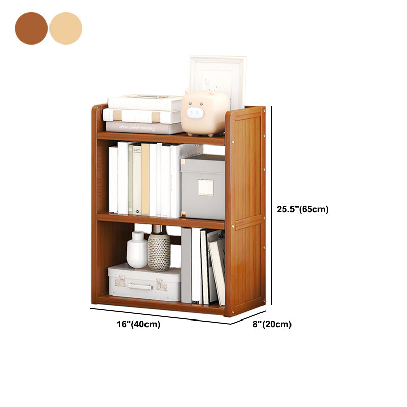 Standard Contemporary Shelf Bookcase Bamboo Open Bookcase for Office