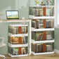 Urban Plastic/Acrylic Shelf Bookcase Folding Bookshelf with Doors