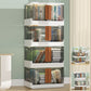 Urban Plastic/Acrylic Shelf Bookcase Folding Bookshelf with Doors
