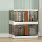 Urban Plastic/Acrylic Shelf Bookcase Folding Bookshelf with Doors