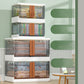 Urban Plastic/Acrylic Shelf Bookcase Folding Bookshelf with Doors