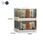 Urban Plastic/Acrylic Shelf Bookcase Folding Bookshelf with Doors