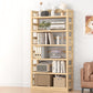 Contemporary Pine Shelf Bookcase Standard Natural Open Bookcase 31.5"L x 9.8"W x 68.1"H Clearhalo 'Bookcases' 'furn' 'furn_bookcases' 'Furniture' 'Office Furniture' 6058823