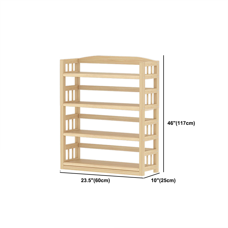 Contemporary Pine Shelf Bookcase Standard Natural Open Bookcase Clearhalo 'Bookcases' 'furn' 'furn_bookcases' 'Furniture' 'Office Furniture' 6058833