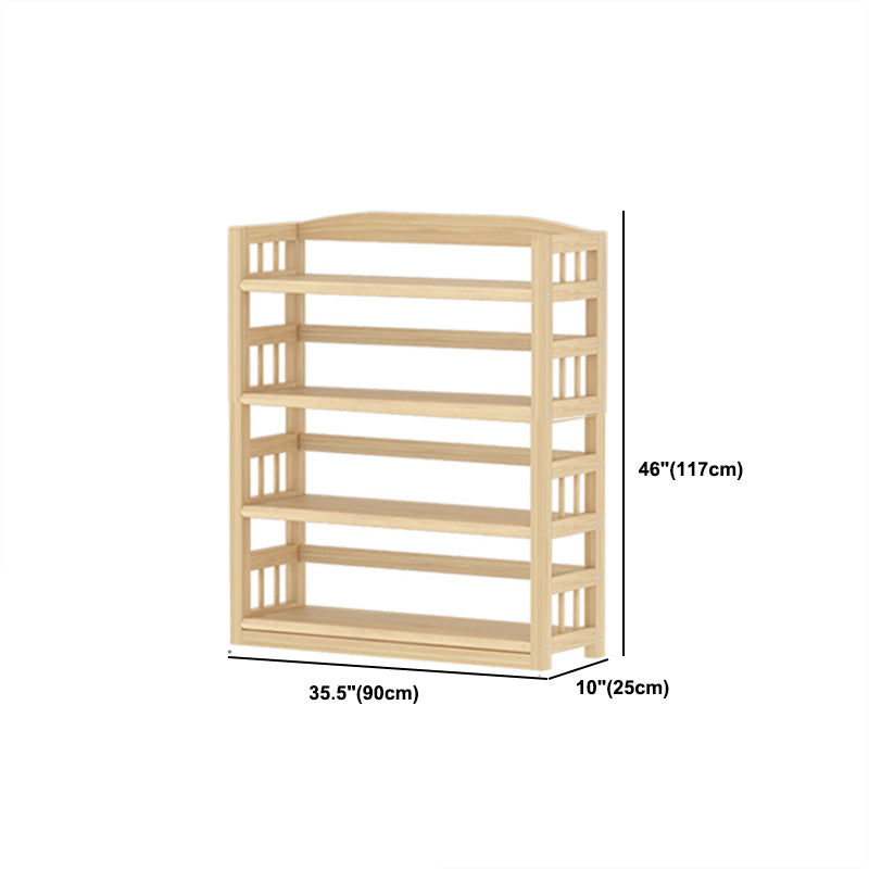 Contemporary Pine Shelf Bookcase Standard Natural Open Bookcase Clearhalo 'Bookcases' 'furn' 'furn_bookcases' 'Furniture' 'Office Furniture' 6058835