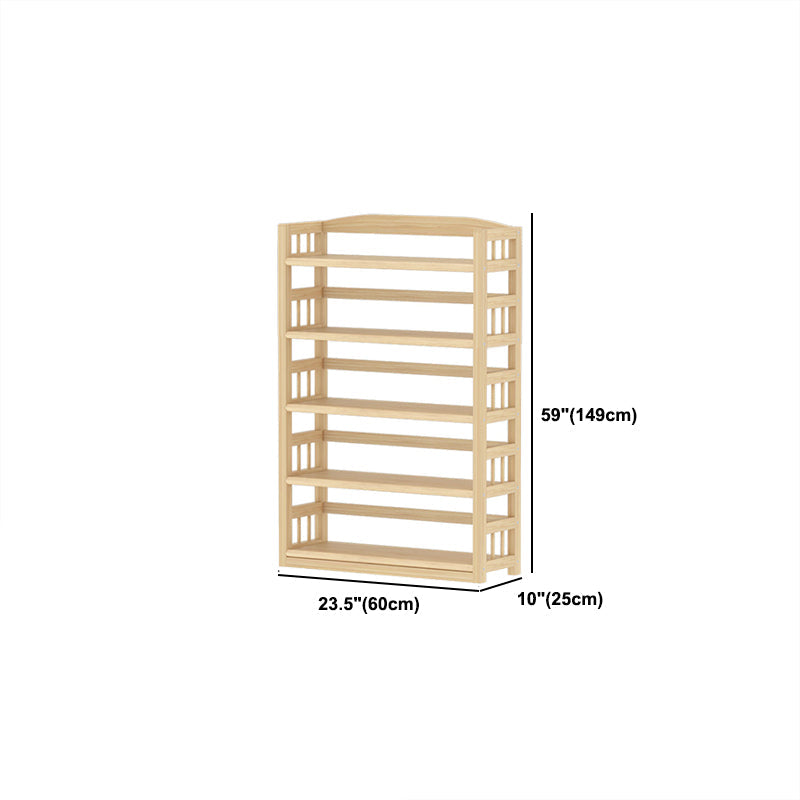 Contemporary Pine Shelf Bookcase Standard Natural Open Bookcase Clearhalo 'Bookcases' 'furn' 'furn_bookcases' 'Furniture' 'Office Furniture' 6058836