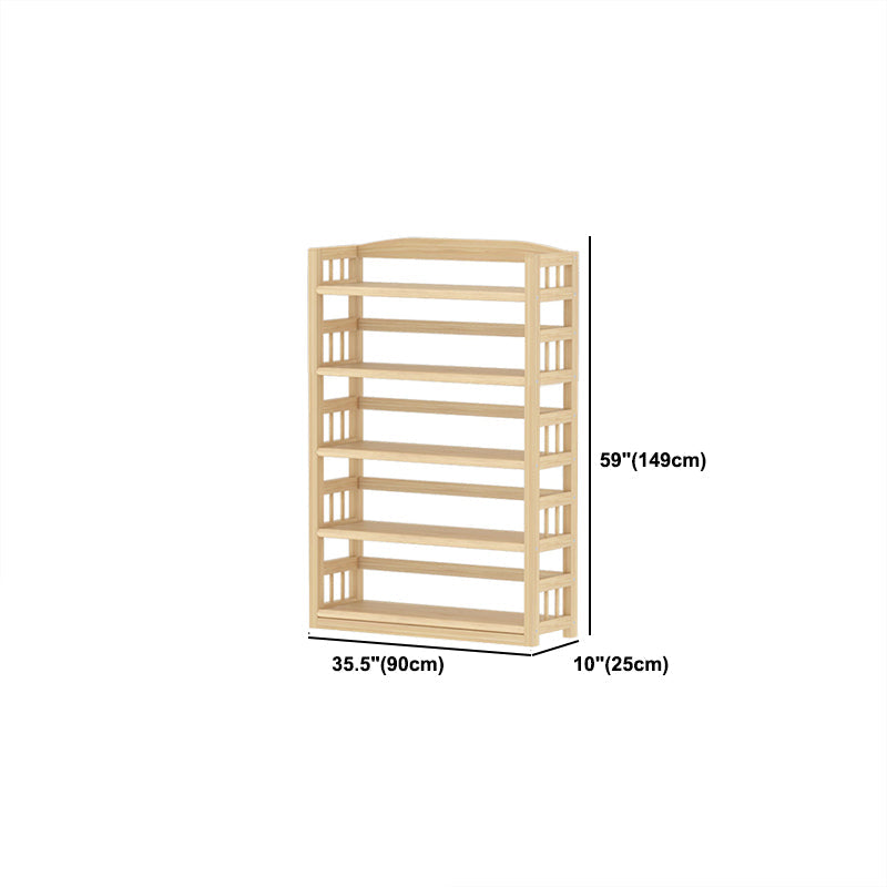 Contemporary Pine Shelf Bookcase Standard Natural Open Bookcase Clearhalo 'Bookcases' 'furn' 'furn_bookcases' 'Furniture' 'Office Furniture' 6058838