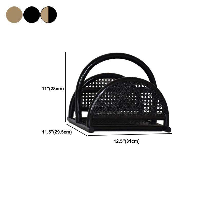 Contemporary Bamboo Bookcase Desktop Closed Back Shelf Bookcase