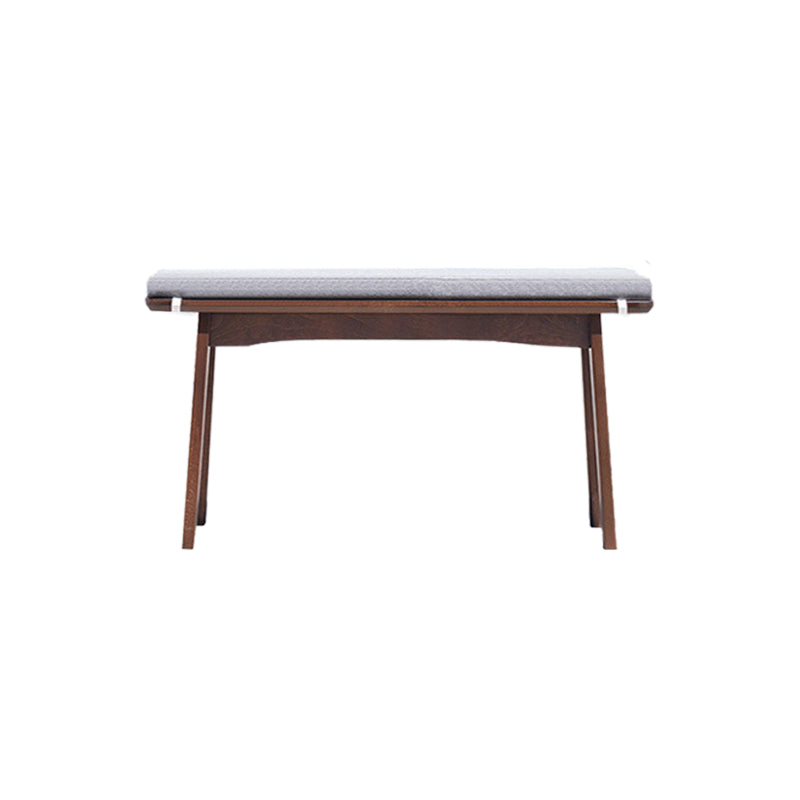 11 Inch Wide Bench Modern Solid Wood Seating Bench with Legs Gray Coffee Clearhalo 'Benches' 'Chairs & Seating' 'furn' 'furn_benches' 'Furniture' 'Living Room Furniture' 6058859
