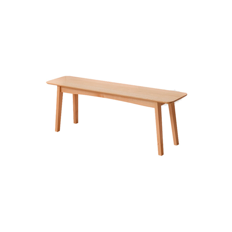 11 Inch Wide Bench Modern Solid Wood Seating Bench with Legs Natural Clearhalo 'Benches' 'Chairs & Seating' 'furn' 'furn_benches' 'Furniture' 'Living Room Furniture' 6058860