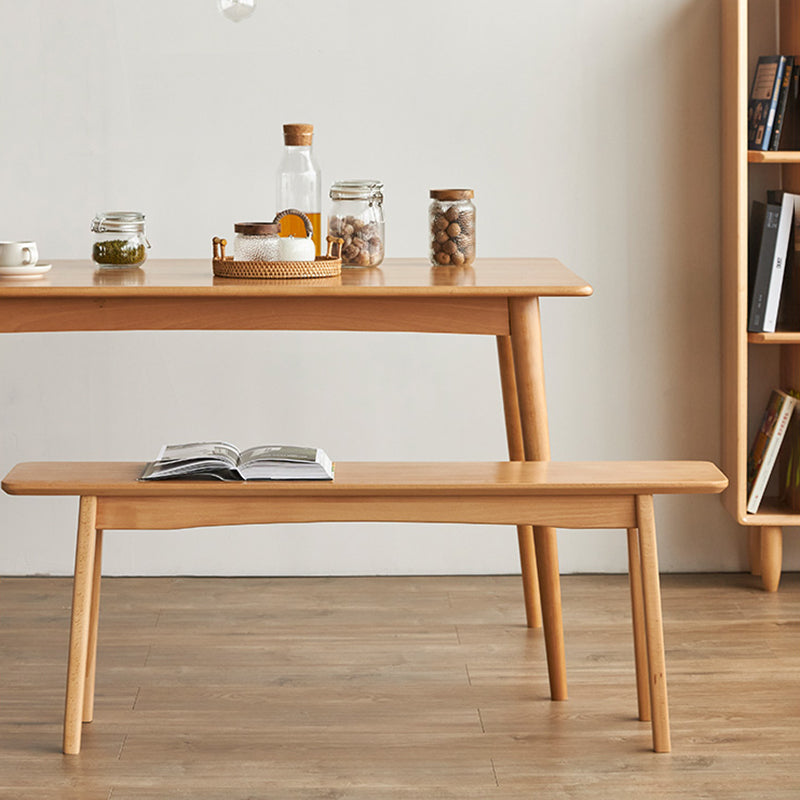 11 Inch Wide Bench Modern Solid Wood Seating Bench with Legs Clearhalo 'Benches' 'Chairs & Seating' 'furn' 'furn_benches' 'Furniture' 'Living Room Furniture' 6058863