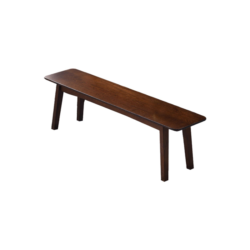 11 Inch Wide Bench Modern Solid Wood Seating Bench with Legs Nut-Brown Clearhalo 'Benches' 'Chairs & Seating' 'furn' 'furn_benches' 'Furniture' 'Living Room Furniture' 6058864