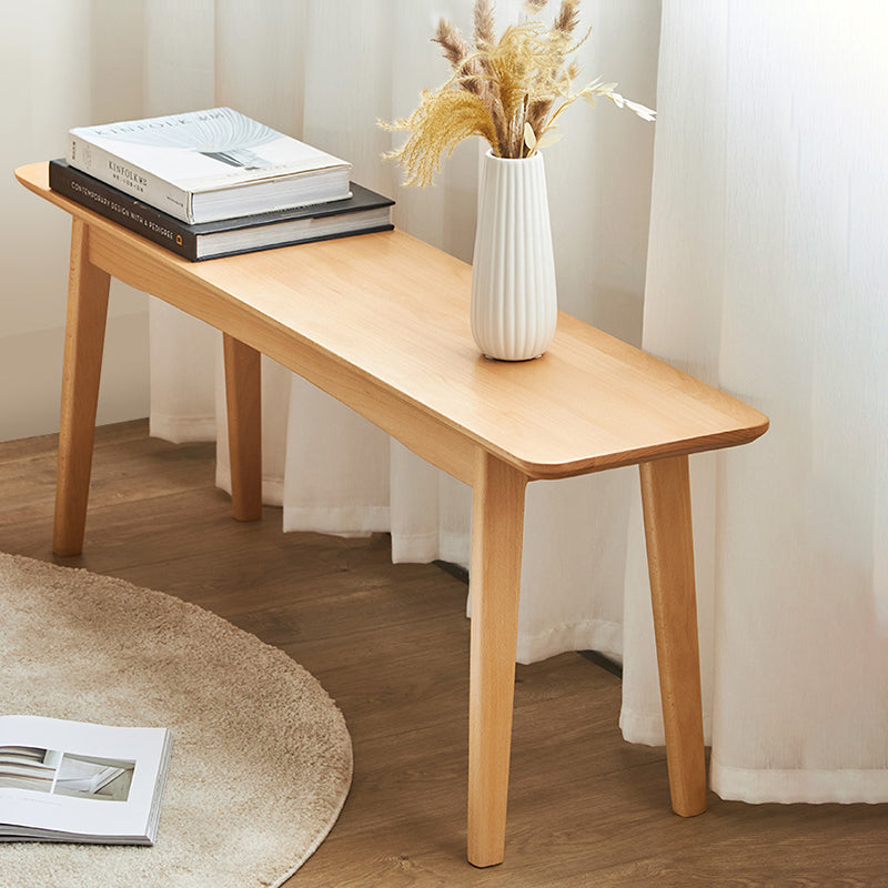 11 Inch Wide Bench Modern Solid Wood Seating Bench with Legs Clearhalo 'Benches' 'Chairs & Seating' 'furn' 'furn_benches' 'Furniture' 'Living Room Furniture' 6058875