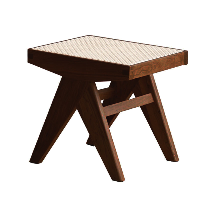 17.7 Inch Wide Bench Wicker Tropical Seating Bench with Legs Clearhalo 'Benches' 'Chairs & Seating' 'furn' 'furn_benches' 'Furniture' 'Living Room Furniture' 6058963