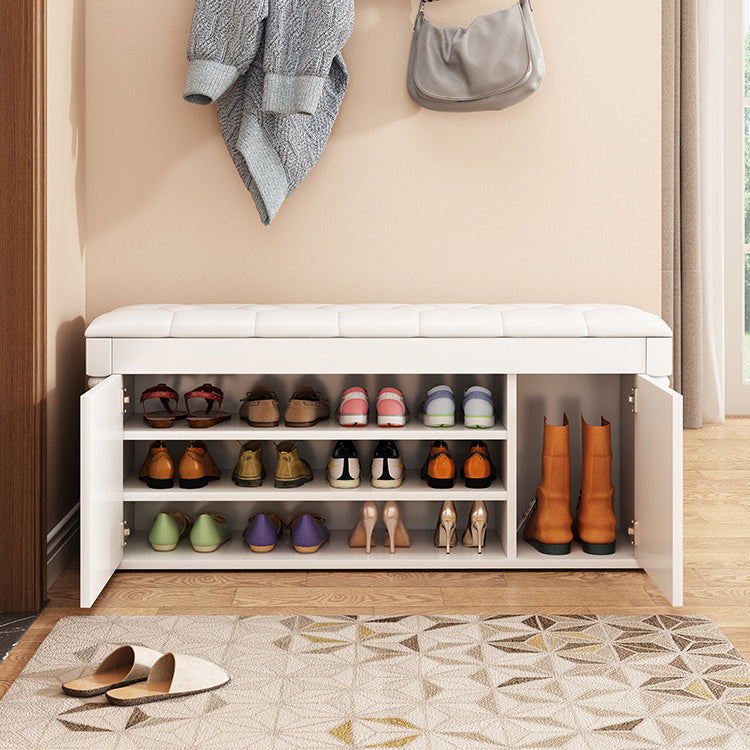 Rectangle 13.8" Wide Entryway Bench Cushioned Upholstered Bench in Manufactured Wood Clearhalo 'Benches' 'Chairs & Seating' 'furn' 'furn_benches' 'Furniture' 'Living Room Furniture' 6058968