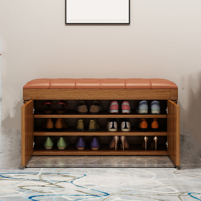 Rectangle 13.8" Wide Entryway Bench Cushioned Upholstered Bench in Manufactured Wood Clearhalo 'Benches' 'Chairs & Seating' 'furn' 'furn_benches' 'Furniture' 'Living Room Furniture' 6058972