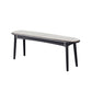11.8 Inch Wide Seating Bench Modern Solid Wood Bench with Legs Light Gray Clearhalo 'Benches' 'Chairs & Seating' 'furn' 'furn_benches' 'Furniture' 'Living Room Furniture' 6059037