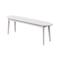 11.8 Inch Wide Seating Bench Modern Solid Wood Bench with Legs White Clearhalo 'Benches' 'Chairs & Seating' 'furn' 'furn_benches' 'Furniture' 'Living Room Furniture' 6059039