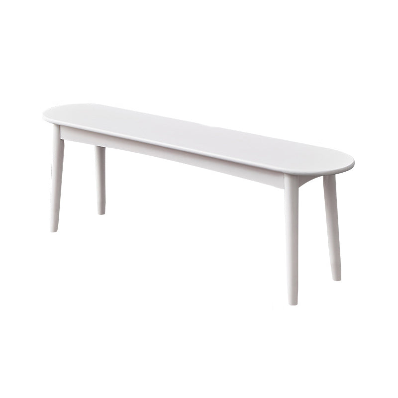 11.8 Inch Wide Seating Bench Modern Solid Wood Bench with Legs White Clearhalo 'Benches' 'Chairs & Seating' 'furn' 'furn_benches' 'Furniture' 'Living Room Furniture' 6059039