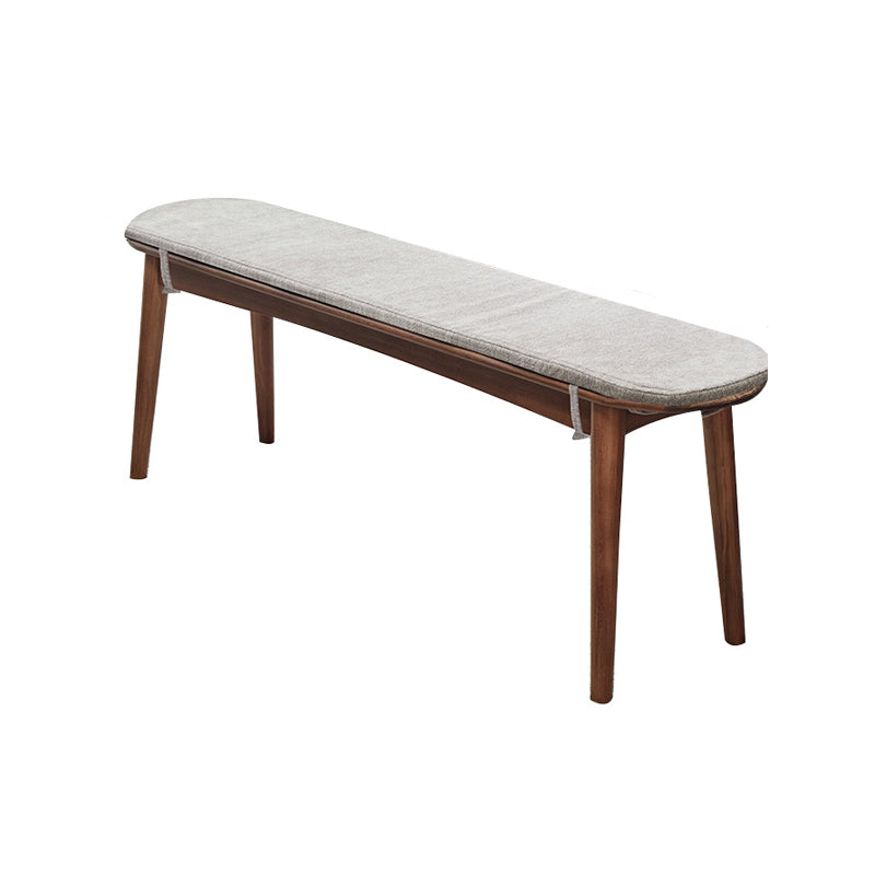 11.8 Inch Wide Seating Bench Modern Solid Wood Bench with Legs 39.5"L x 12"W x 18"H Gray Coffee Clearhalo 'Benches' 'Chairs & Seating' 'furn' 'furn_benches' 'Furniture' 'Living Room Furniture' 6059042