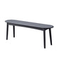 11.8 Inch Wide Seating Bench Modern Solid Wood Bench with Legs Clearhalo 'Benches' 'Chairs & Seating' 'furn' 'furn_benches' 'Furniture' 'Living Room Furniture' 6059043