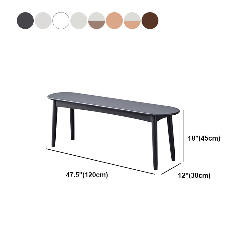 11.8 Inch Wide Seating Bench Modern Solid Wood Bench with Legs Clearhalo 'Benches' 'Chairs & Seating' 'furn' 'furn_benches' 'Furniture' 'Living Room Furniture' 6059054