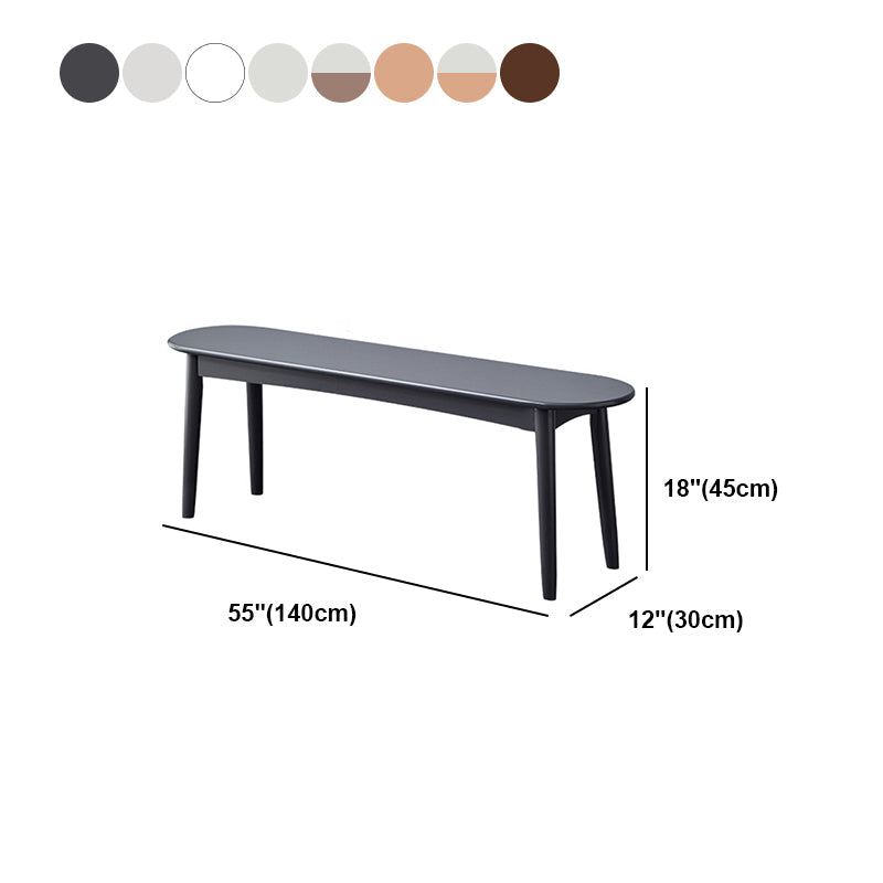 11.8 Inch Wide Seating Bench Modern Solid Wood Bench with Legs Clearhalo 'Benches' 'Chairs & Seating' 'furn' 'furn_benches' 'Furniture' 'Living Room Furniture' 6059055