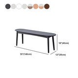 11.8 Inch Wide Seating Bench Modern Solid Wood Bench with Legs Clearhalo 'Benches' 'Chairs & Seating' 'furn' 'furn_benches' 'Furniture' 'Living Room Furniture' 6059055
