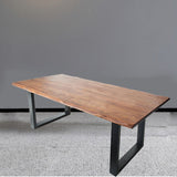 Rectangular Solid Wood Writing Desk Industrial Office Meeting Desk Clearhalo 'furn' 'furn_office_desk' 'Furniture' 'Office Desks' 'Office Furniture' 'office_desk' 6059056