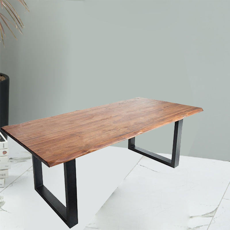 Rectangular Solid Wood Writing Desk Industrial Office Meeting Desk Clearhalo 'furn' 'furn_office_desk' 'Furniture' 'Office Desks' 'Office Furniture' 'office_desk' 6059058