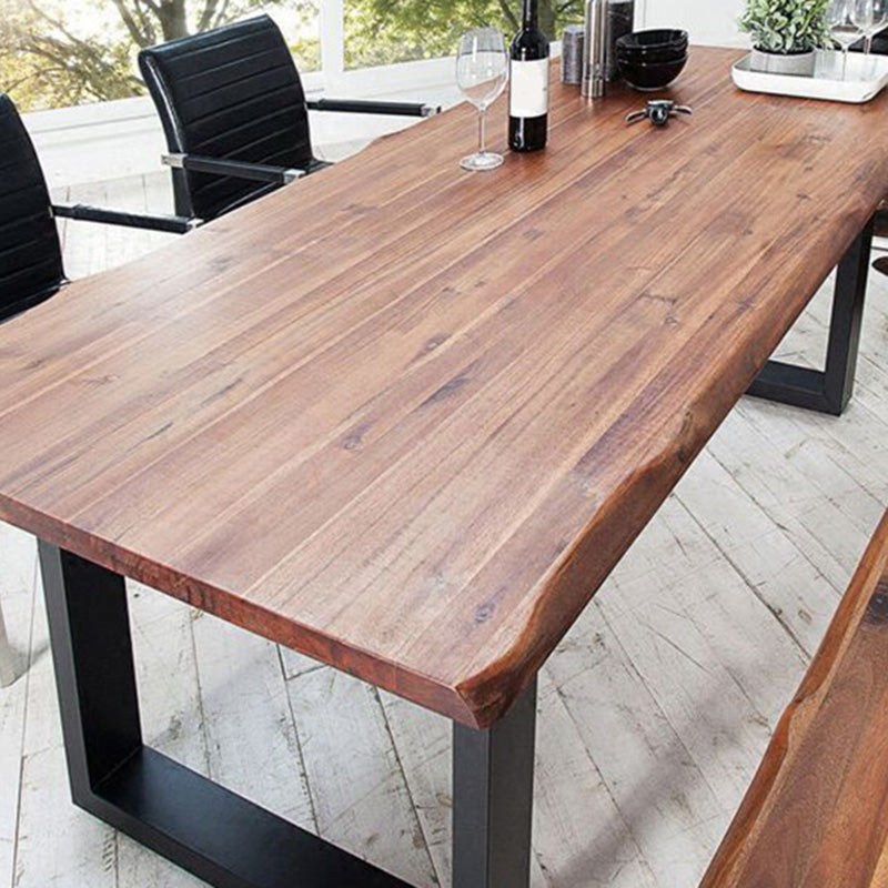 Rectangular Solid Wood Writing Desk Industrial Office Meeting Desk Clearhalo 'furn' 'furn_office_desk' 'Furniture' 'Office Desks' 'Office Furniture' 'office_desk' 6059064