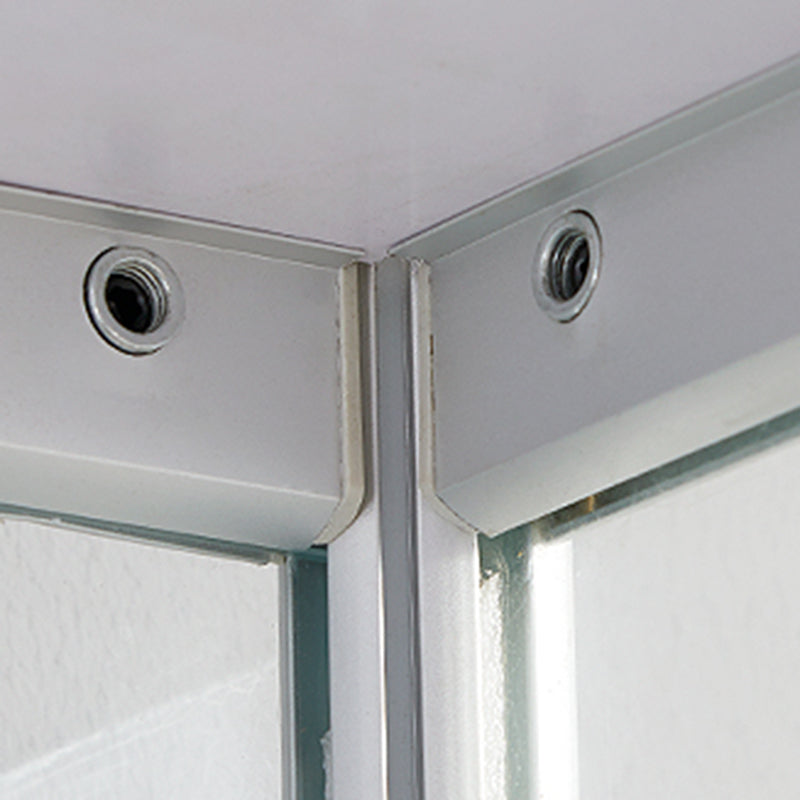 Modern Metal Curio Cabinet Locking Display Stand with Sliding Glass Doors