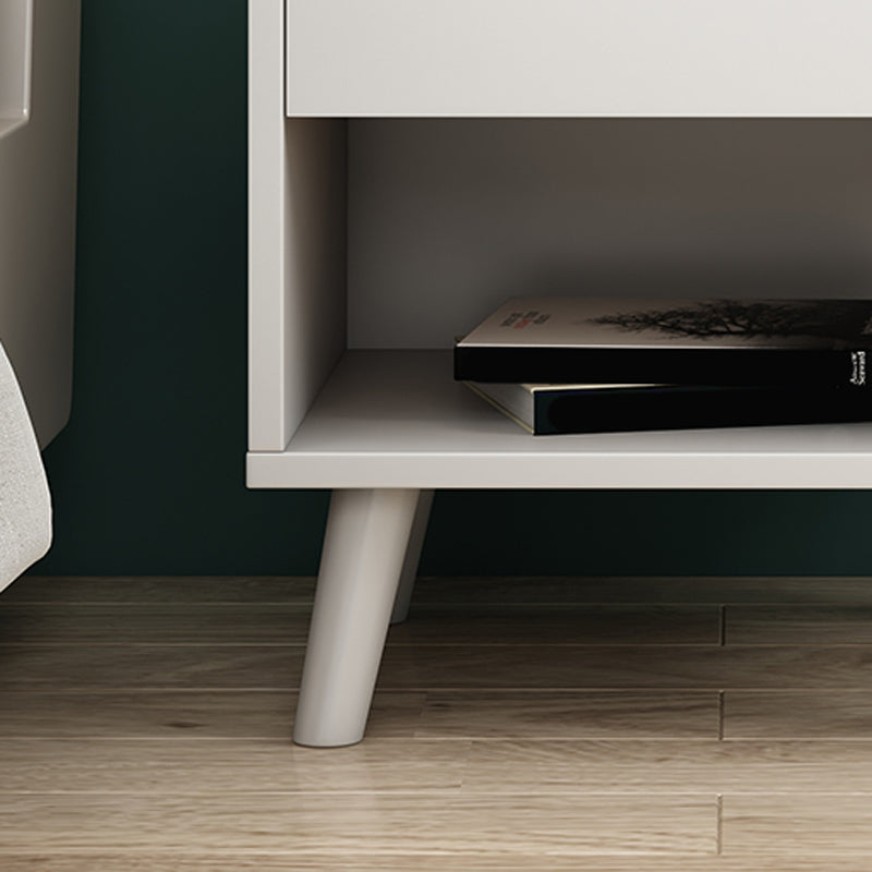 Wooden Bedside Cabinet Modern Minimalist Open Bedside Table with Legs Clearhalo 'Bedroom Furniture' 'furn' 'furn_night_stand' 'Furniture' 'night_stand' 'Nightstands' 6059693