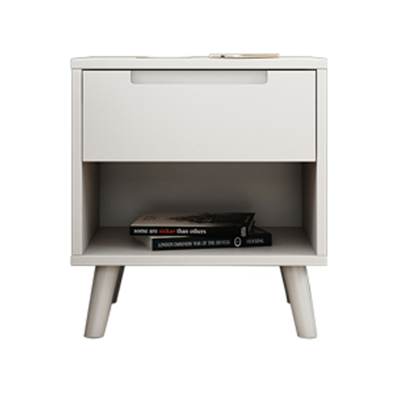 Wooden Bedside Cabinet Modern Minimalist Open Bedside Table with Legs Clearhalo 'Bedroom Furniture' 'furn' 'furn_night_stand' 'Furniture' 'night_stand' 'Nightstands' 6059697
